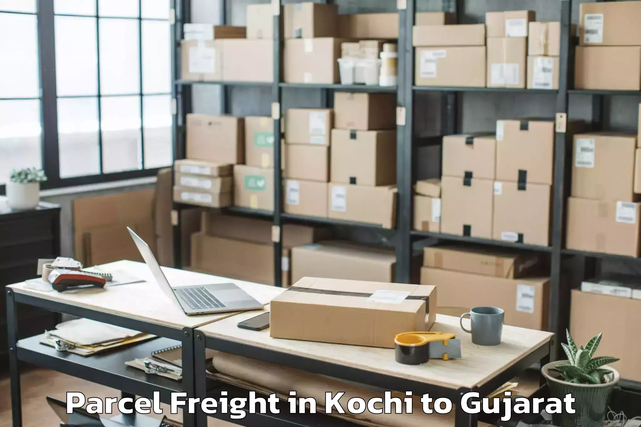 Hassle-Free Kochi to Amdabad Parcel Freight